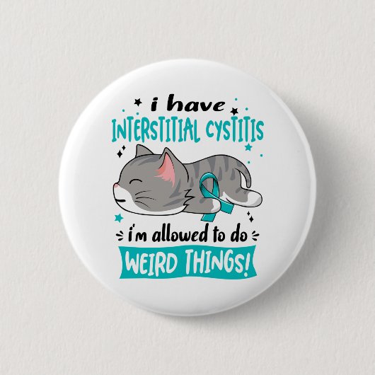 Interstitiële cystitis sensibilisering lintgewicht ronde button 5,7 cm (Voorkant)