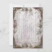 Intertwind Double Hearts Rustic Wedding Invites Kaart (Achterkant)