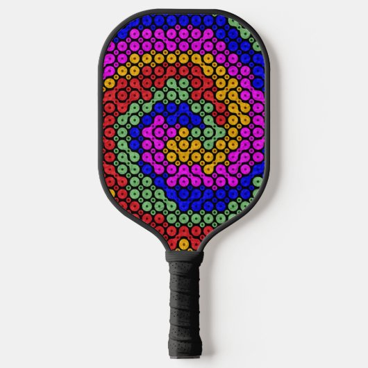 Intertwind Hues Abstract Pickleball Paddle (Voorkant)