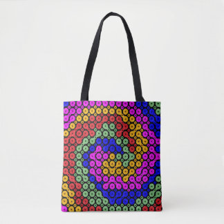 Intertwind Hues Abstract Tote Bag