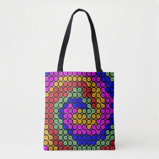 Intertwind Hues Abstract Tote Bag (Voorkant)
