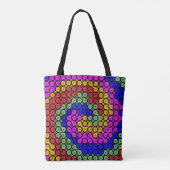 Intertwind Hues Abstract Tote Bag (Achterkant)