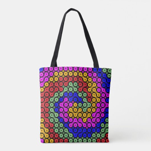 Intertwind Hues Abstract Tote Bag (Achterkant)