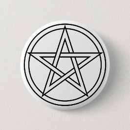 Intertwind White Pentacle Ronde Button 5,7 Cm