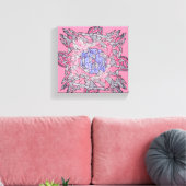 Intertwined Abstract Echoes Canvas Art Afdruk (Insitu (Woonkamer))