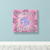 Intertwined Abstract Echoes Canvas Art Afdruk (Insitu (Houten vloer))