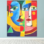 Intertwined Identities Canvas Afdruk (Insitu (Houten vloer))