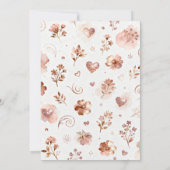 Intertwined Timeless Wedding Rings in Rose Gold Save The Date (Achterkant)