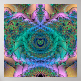 Intertwining (12 x 12 inch) Art Print Poster