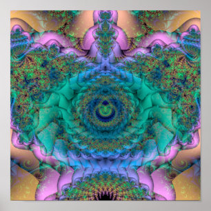 Intertwining (12 x 12 inch) Art Print Poster