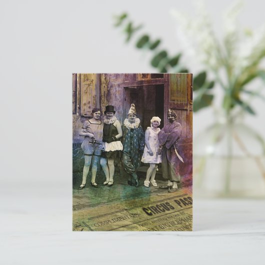 Interval bij het Circus Briefkaart (Staand voorkant)