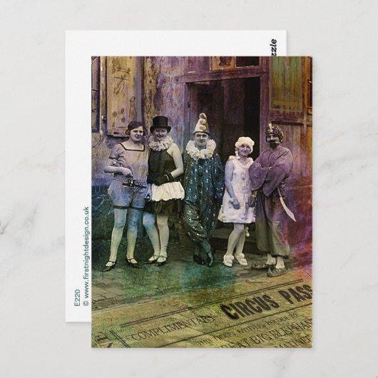 Interval bij het Circus Briefkaart (Voorkant / Achterkant)