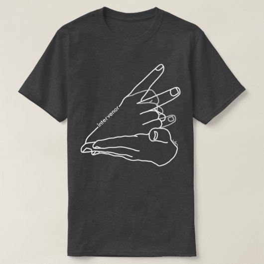 Intervenor white lines t-shirt (Design voorkant)