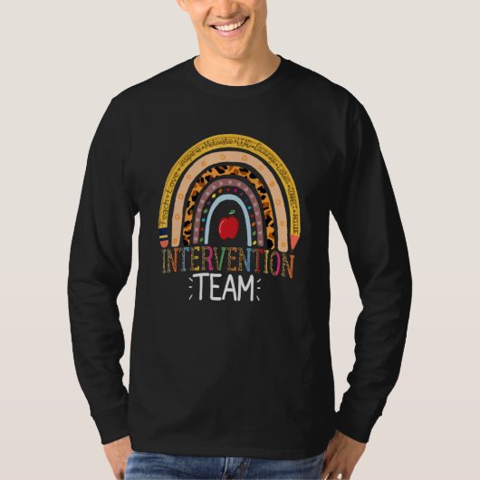 Interventie RTI Team Reactie Leraar School Team T-shirt (Voorkant)