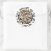 Interventieleraar vroegtijdige interventie-special ronde sticker (Tas)