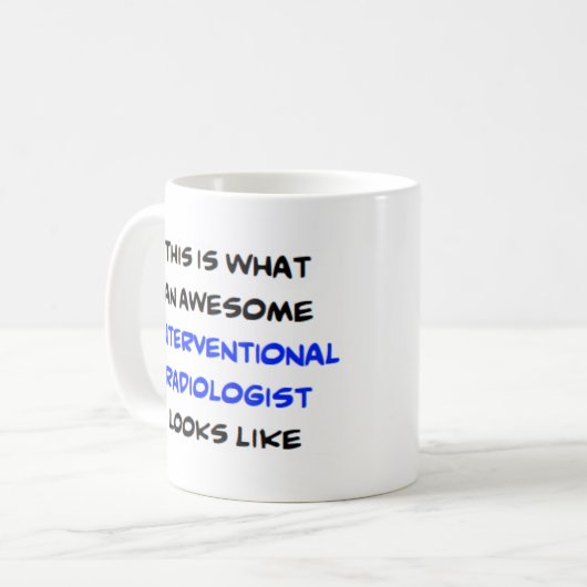 interventieradioloog, geweldige koffiemok (Voorkant links)