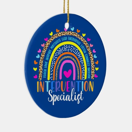 Interventiespecialist regenboogleraar terug naar keramisch ornament (Rechts)