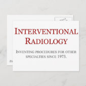 Interventionele radiologie briefkaart (Voorkant / Achterkant)