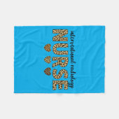 Interventionele Radiologie Verpleegster Leopard He Fleece Deken (Voorkant (Horizontaal))