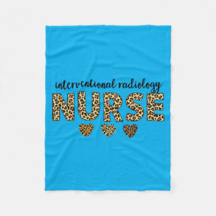 Interventionele Radiologie Verpleegster Leopard He Fleece Deken