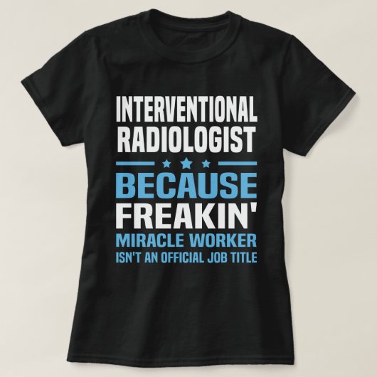 Interventionele radioloog t-shirt (Design voorkant)