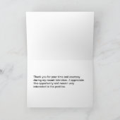 Interview Dank u Bedankkaart (Binnen)