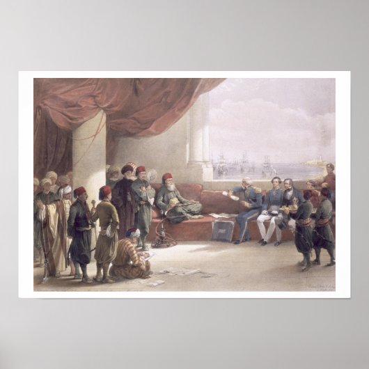 Interview met de Egyptische Viceroy in zijn paleis Poster (Voorkant)