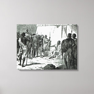interview van de heer Rassam met koning Theodore Canvas Afdruk