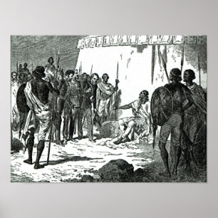 interview van de heer Rassam met koning Theodore Poster