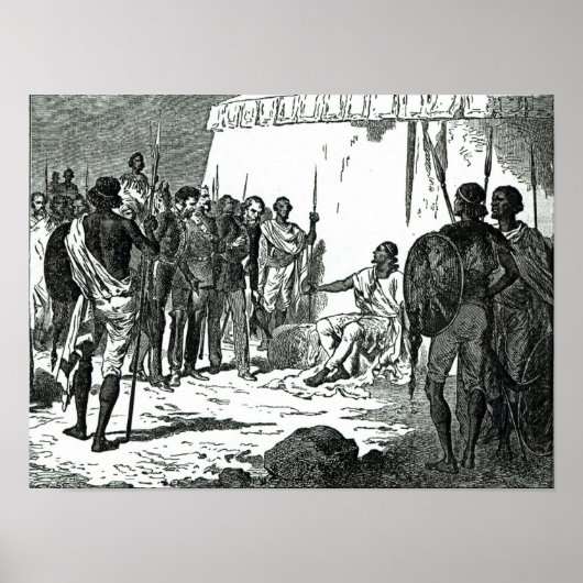 interview van de heer Rassam met koning Theodore Poster (Voorkant)