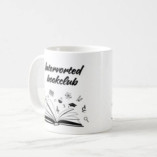 Intervorted bookclub koffiemok (Voorkant links)