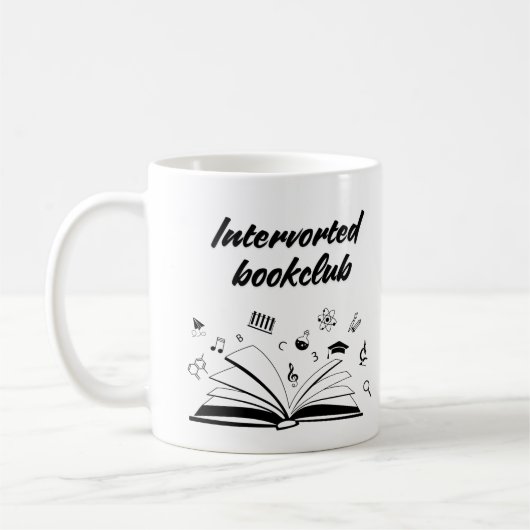 Intervorted bookclub koffiemok (Links)