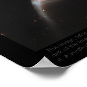Interwerkend galaxy paar genaamd Arp 273 Poster (Hoek)