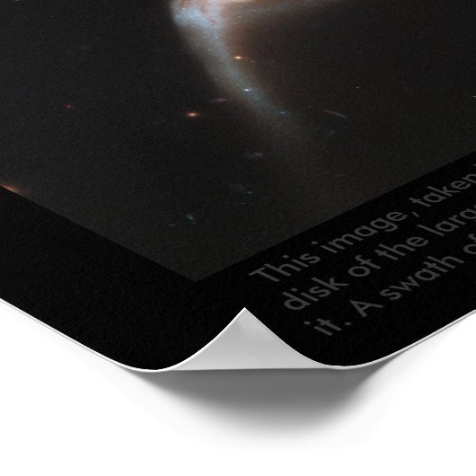 Interwerkend galaxy paar genaamd Arp 273 Poster (Hoek)