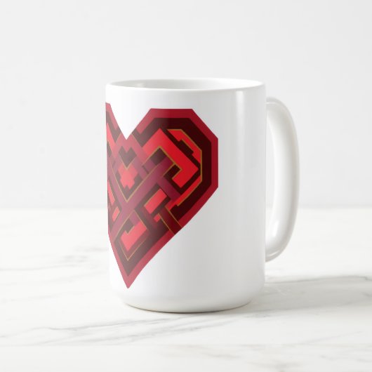 Interwoven Heart of Love Koffiemok (Voorkant rechts)