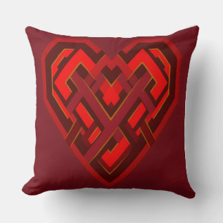Interwoven Heart of Love – Modern Geometric Kussen