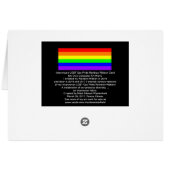 Interwoven LGBT Gay Pride Rainbow Ribbon! (Achterkant Horizontaal)