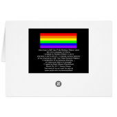 Interwoven LGBT Gay Pride Rainbow Ribbon! (Achterkant Horizontaal)