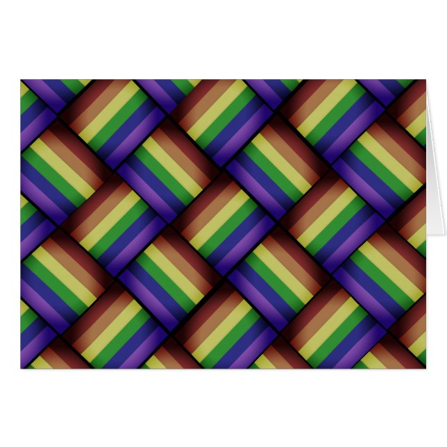 Interwoven LGBT Gay Pride Rainbow Ribbon! (Voorkant Horizontaal)