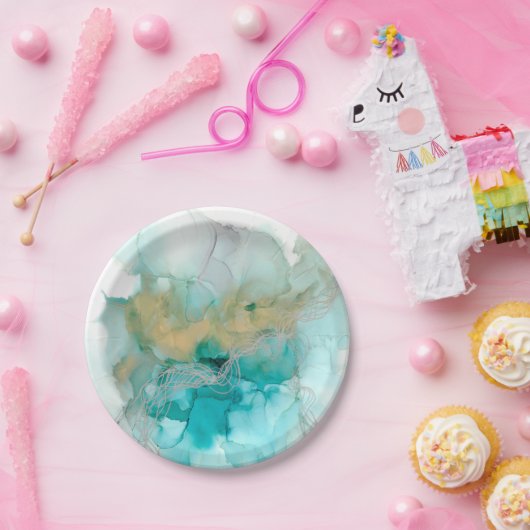 Interwoven Metallics Papieren Bordje (Feest)