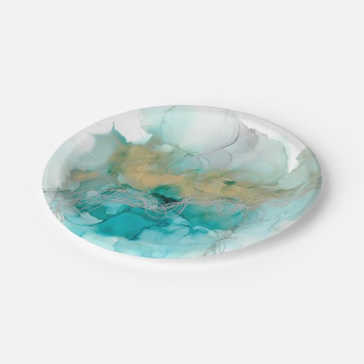 Interwoven Metallics Papieren Bordje (Gekanteld)