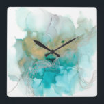 Interwoven Metallics Vierkante Klok<br><div class="desc">Interwoven Metallics van Jennifer Goldberger</div>