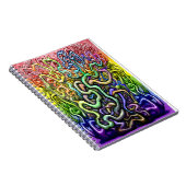 Interwoven Twisted Rainbow-wijnstokken Notitieboek (Rechterzijde)