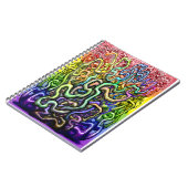 Interwoven Twisted Rainbow-wijnstokken Notitieboek (Linkerzijde)