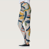 Interwoven Vines in Vibrant Harmony Leggings (Links)