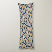 Interwoven Vines in Vibrant Harmony Lichaamskussen (Achterkant (Verticaal))