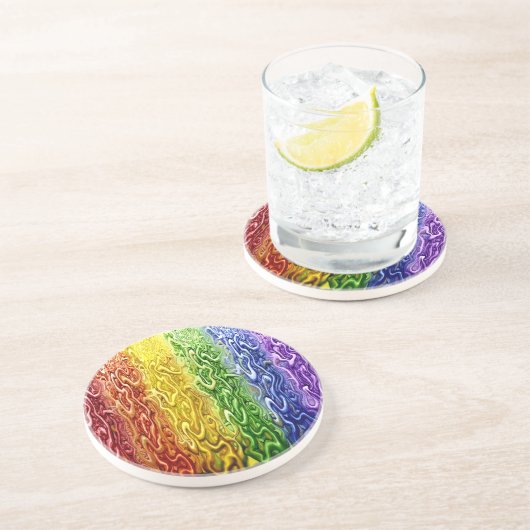 Interwoven Zandsteen Onderzetter (Zijkant)