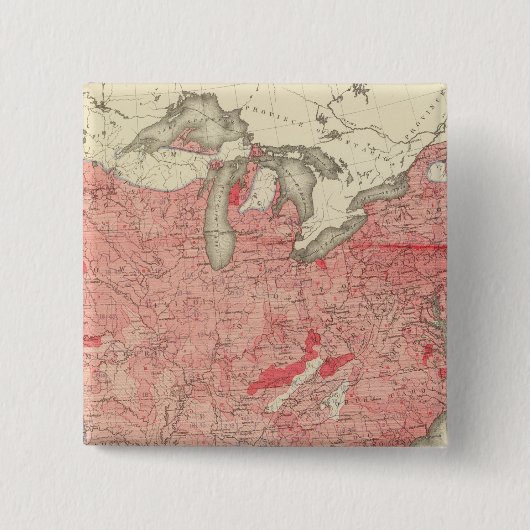 Intestinale ziekten Sterfgevallen in de VS Vierkante Button 5,1 Cm (Voorkant)