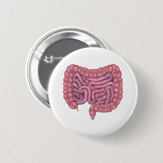 Intestines Gastro-intestinaal Humaan spijsverterin Ronde Button 5,7 Cm (Voorkant /achterkant)