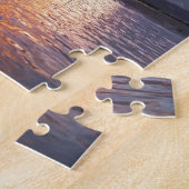 Intha visser been roeiende boot vissen met net legpuzzel (Zijkant)